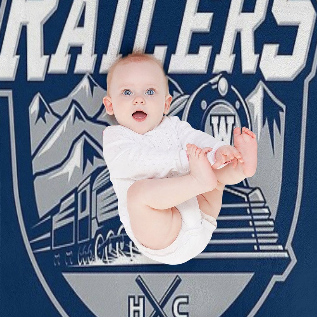 The Worcester Railers Premium Throw Blanket