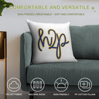 H2p Soft Hidden Zipper Throw Pillow