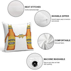 Twisted Tea Cheers Soft Shrink-Resistant Throw Pillow