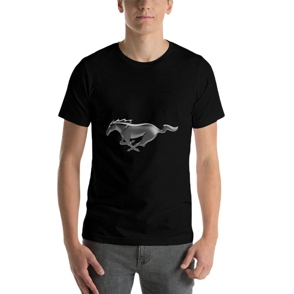 Ford Mustang Modern Pony Logo  Lightweight T-Shirt