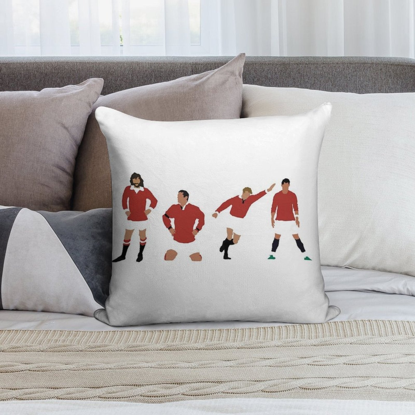 Manchester United Number 7 Design! Soft Decorative Cover Throw Pillow
