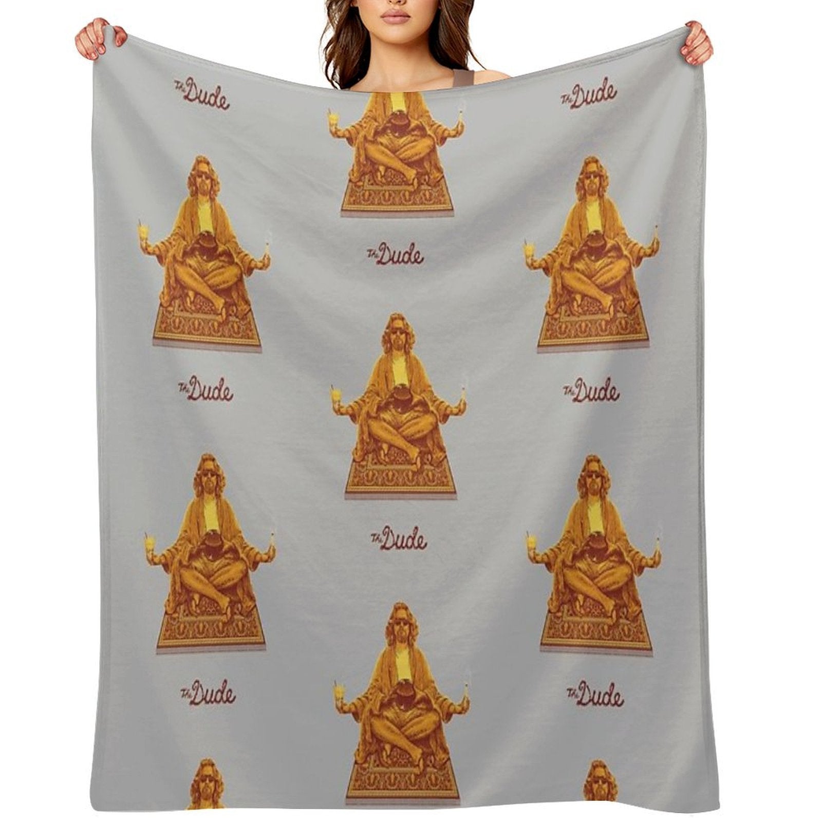 The Dude Budha The Big Lebowski Shrink-resistant Throw Blanket