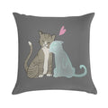 Cat Love Soft Shrink-Resistant Throw Pillow