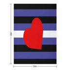 Leather Pride Flag Multi-functional Throw Blanket