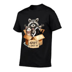 Team Trash Opossum Racoon Skunk Lover Adopt A Street Cat for Men Women  Summer-ready Fabric T-Shirt