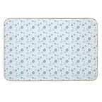 Abstract Circle Pattern - Blue And Grey  Dirt-Trapping Bath Mat