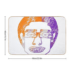 JumboInversePurpleOrangeWan  Anti-Trip Bath Mat