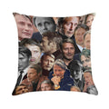 Mads Mikkelsen Photo Collage Soft Easy Maintenance Throw Pillow