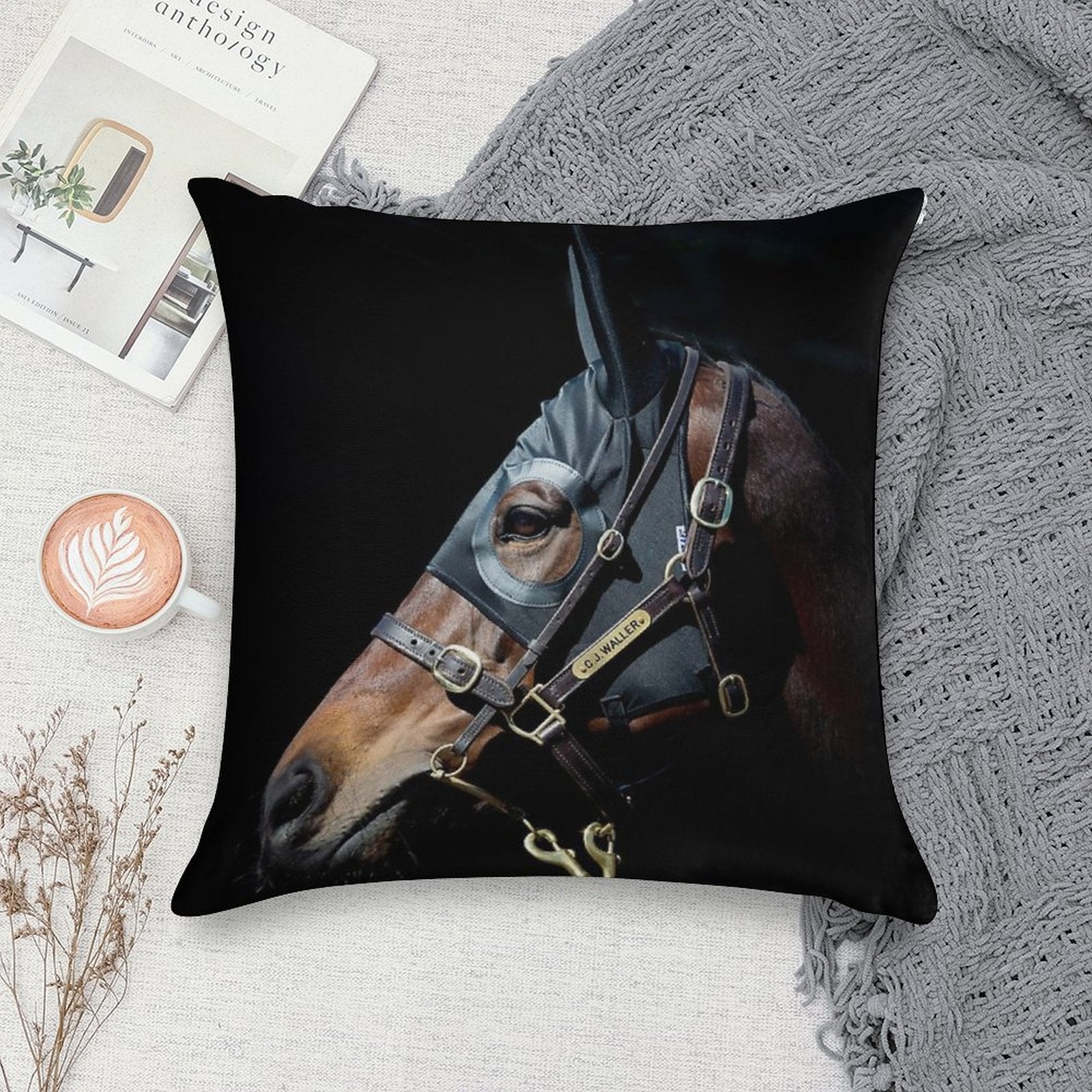 Winx - Racehorse Soft Hidden Zipper Throw Pillow