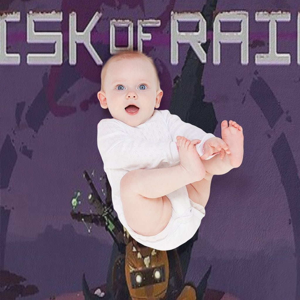 Risk of Rain Sustainable Throw Blanket