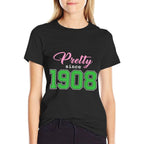 Pretty Since 1908 Sorority  Graphic-printed T-Shirt