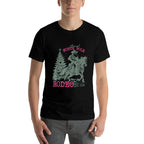 Annual North Pole Rodeo Santa Western Cowboy Christmas Retro  Breathable T-Shirt