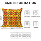 Geometric Pattern Retro Vintage Elegant Graphic 50s 60s 70s Soft High-Density Material Throw Pillow