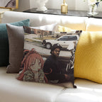 Waifuz N The Hood Feat Kyoko Sakura Soft Washable Throw Pillow