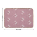 Cosmic Sun And Moon Design Soft Aesthetic In Muted Colors Deep Pink  High-Traffic Bath Mat