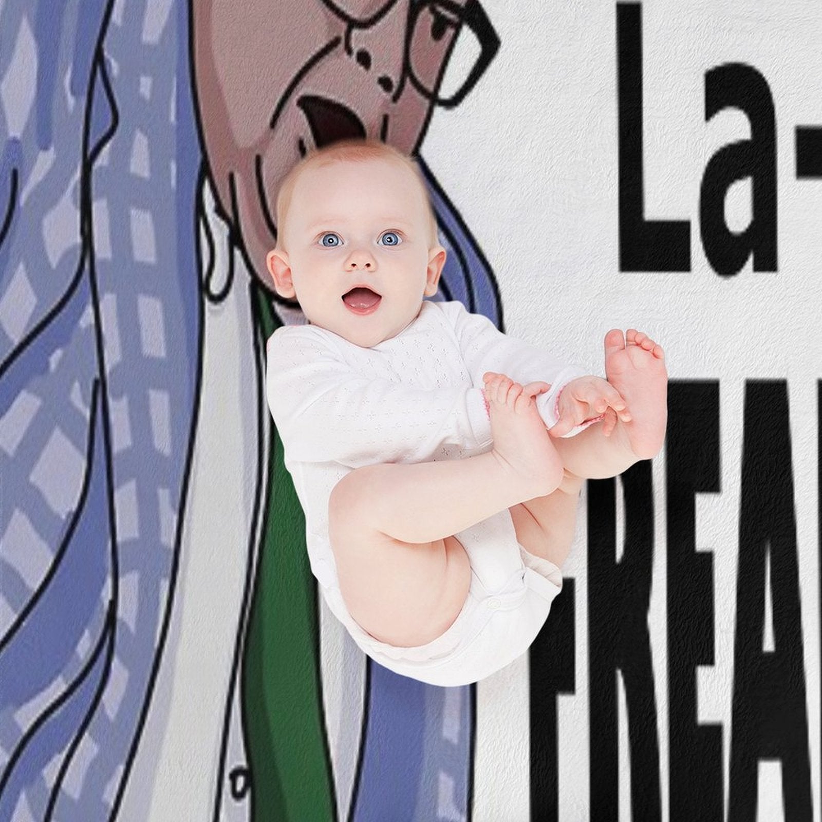 La-Di-Freaking-Da! Matt Foley Machine-washable Throw Blanket