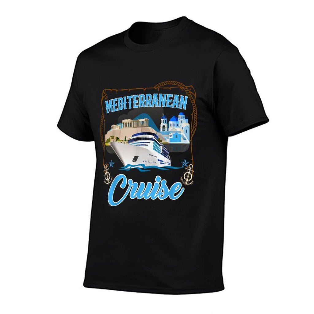 Mediterranean Cruise Tshirt for Men, Women, Boys And Girls  Slim-fit Cut T-Shirt