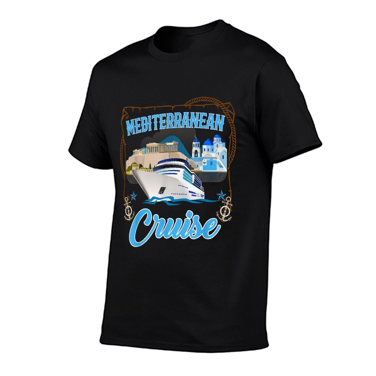 Mediterranean Cruise Tshirt for Men, Women, Boys And Girls  Slim-fit Cut T-Shirt