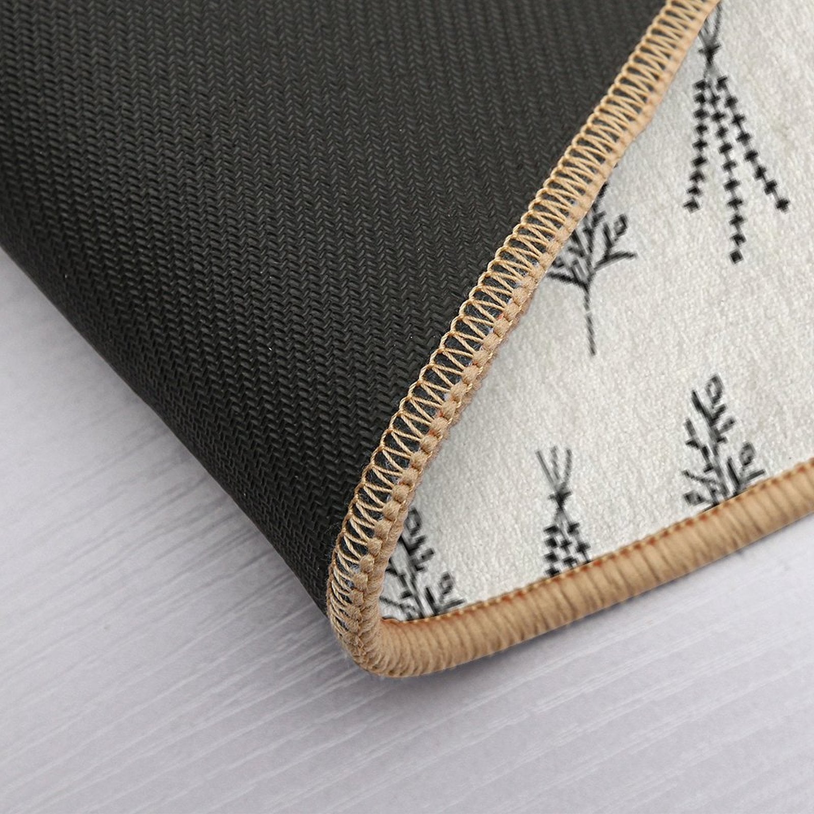 Floral Pattern  High-Traffic Bath Mat