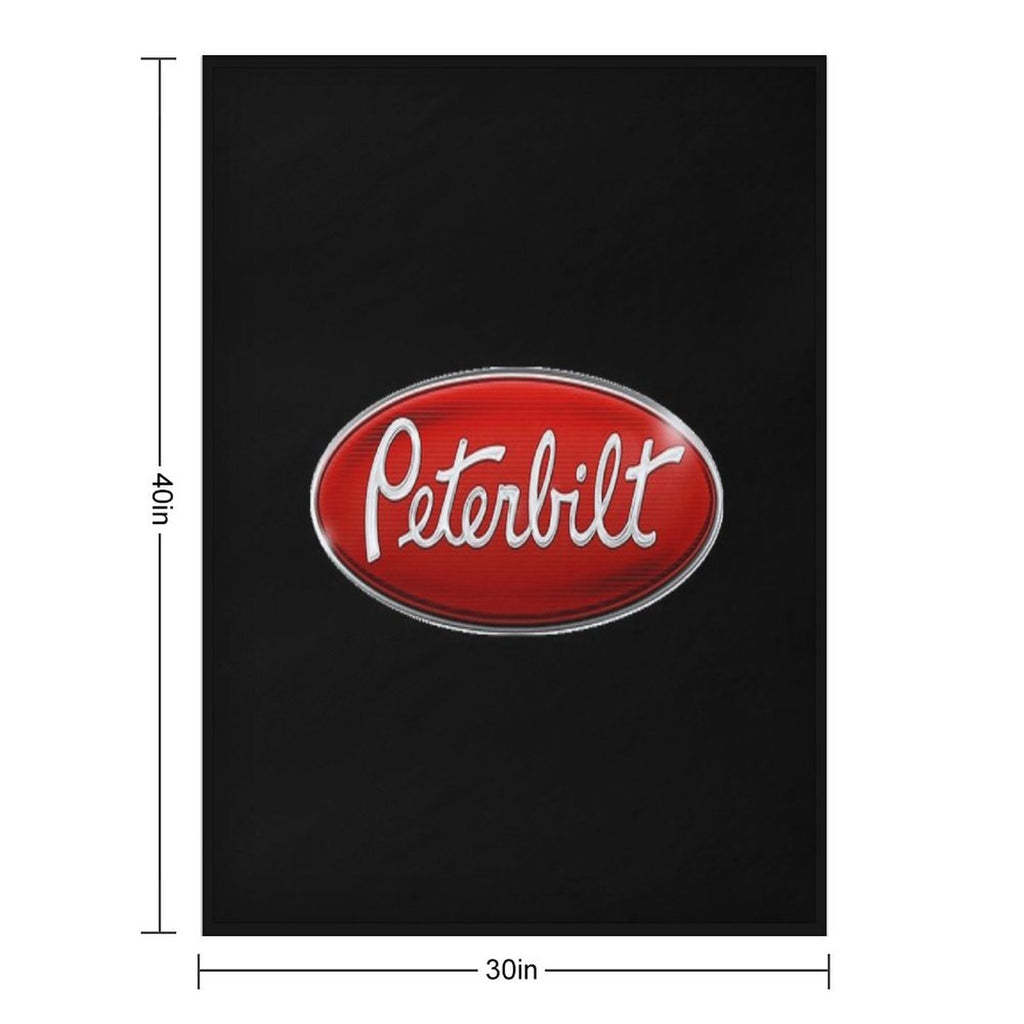 Peterbilt Embelm Travel-friendly Throw Blanket