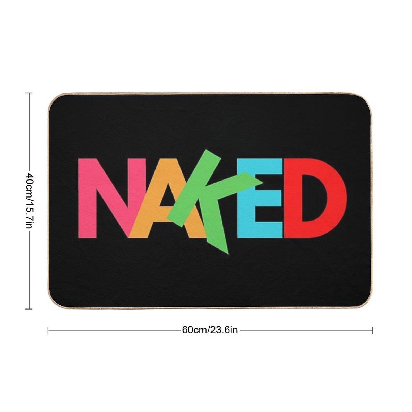 Naked  Non-Slip Bath Mat