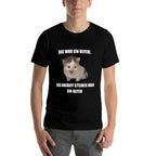 German Cat Orders Steiner- Das War Ein Befehl Funny Meme  Heathered Texture T-Shirt