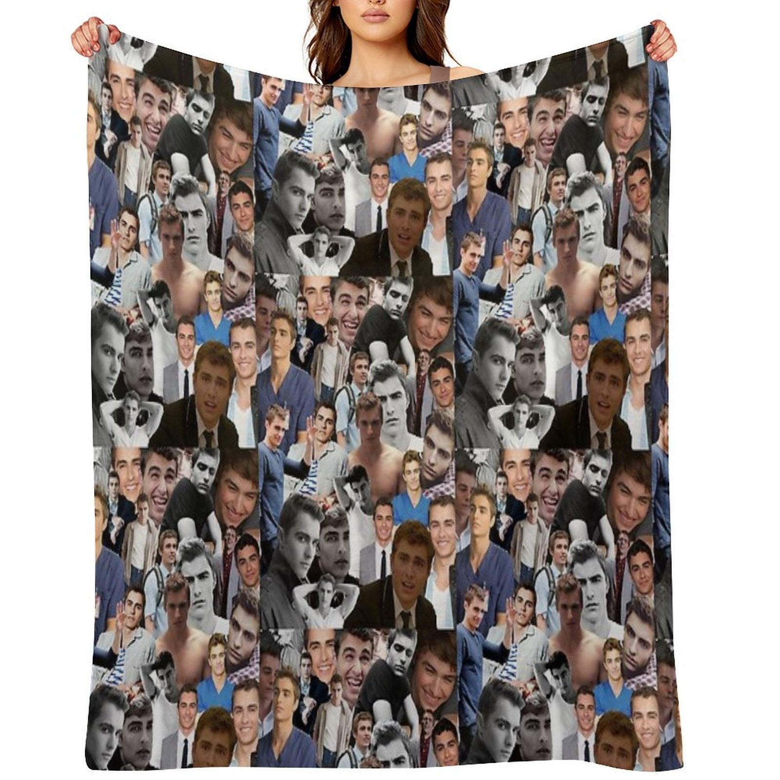 Dave Franco Collage Versatility Throw Blanket