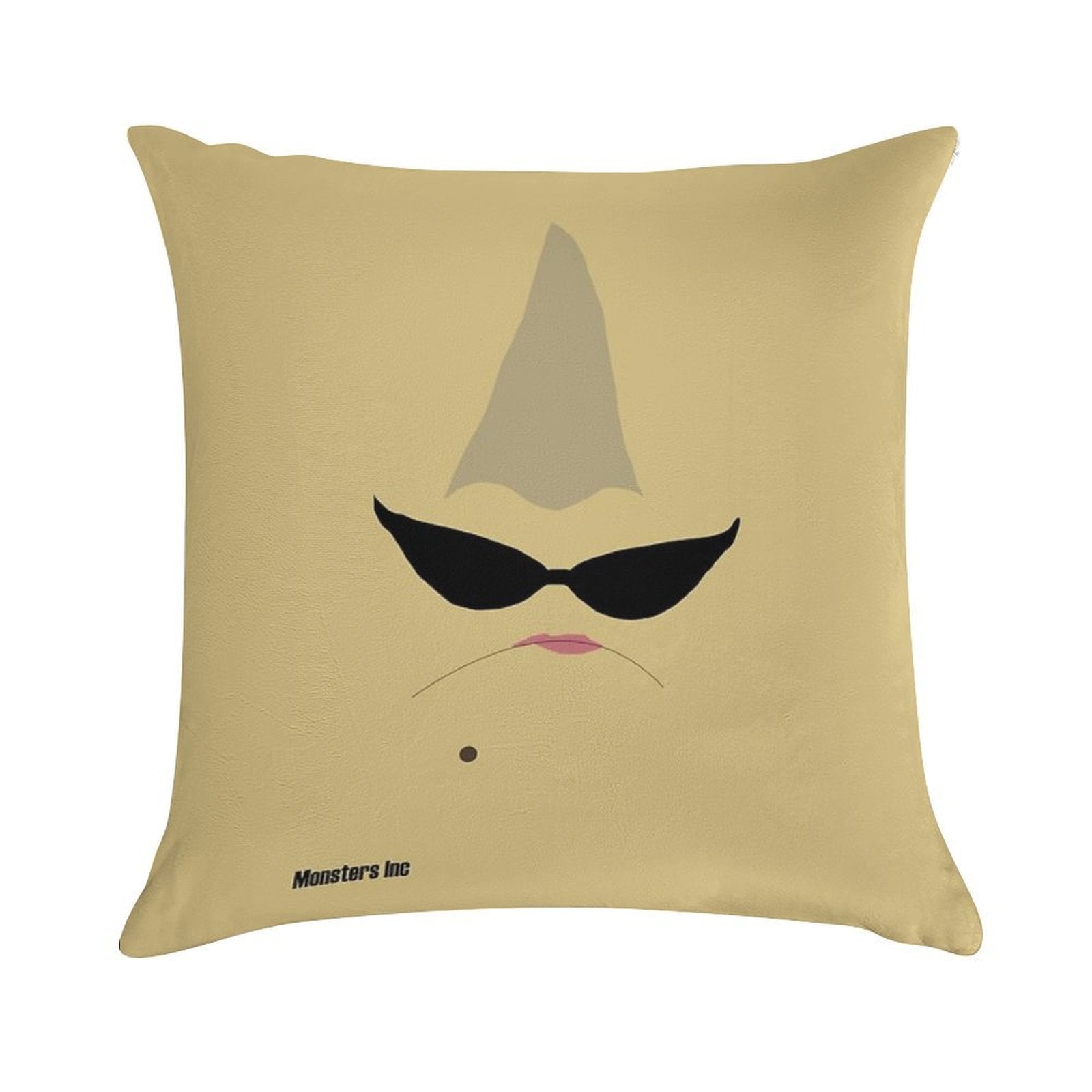 Monsters Inc Roz Minimalist Soft Fade-Resistant Throw Pillow