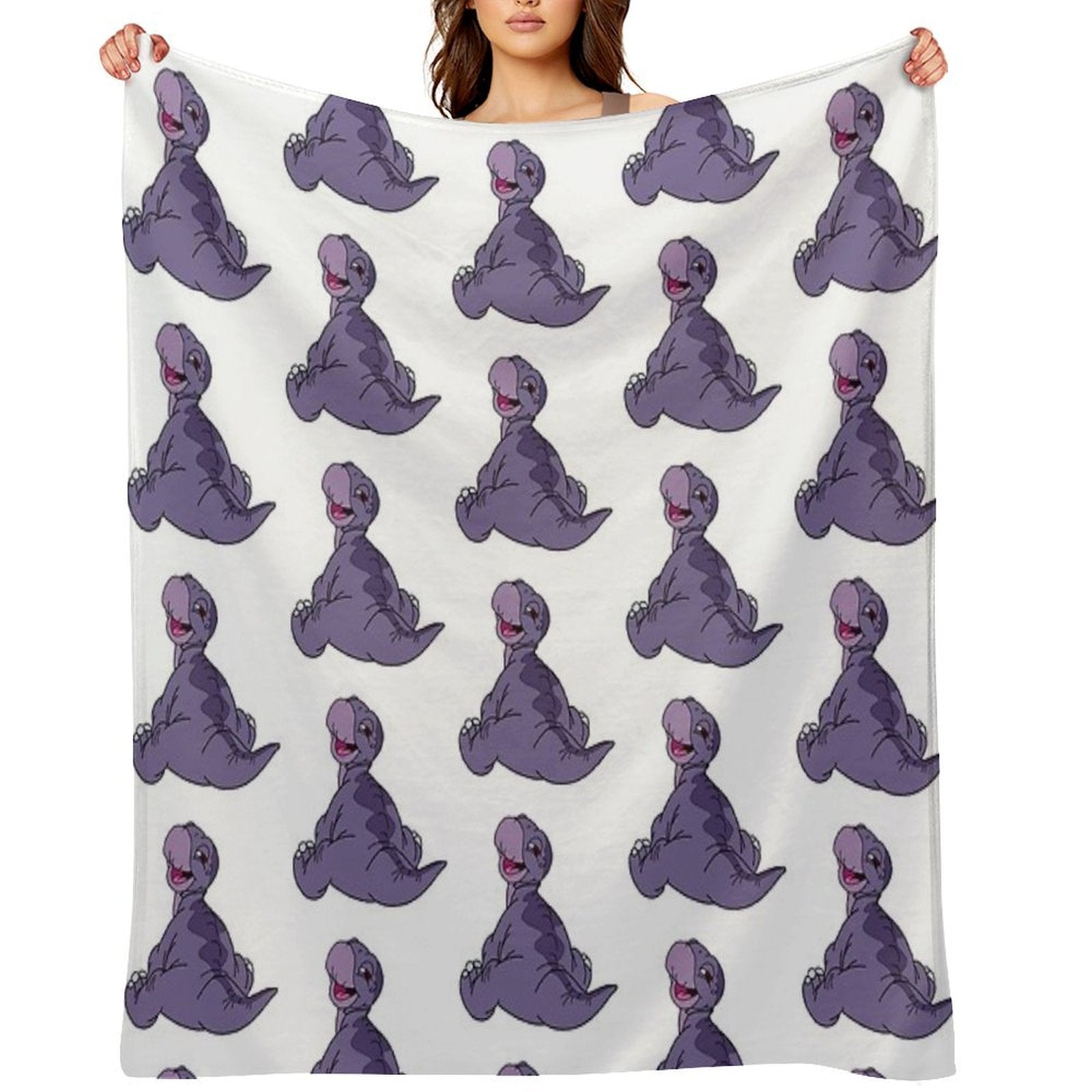Baby Littlefoot Land Before Time Travel-friendly Throw Blanket