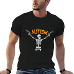 Autism Awareness Skeleton Autism Skeleton Funny Meme  Slim-fit Cut T-Shirt