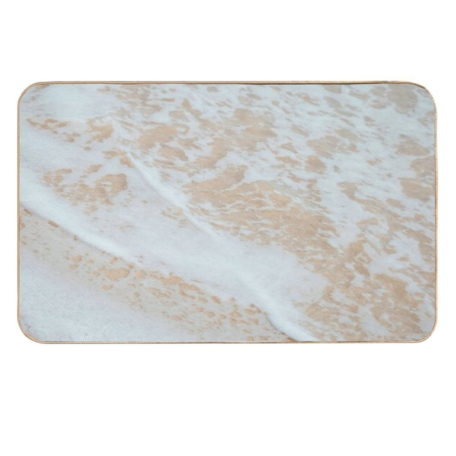 Beach Sand And Waves  Repositionable Bath Mat