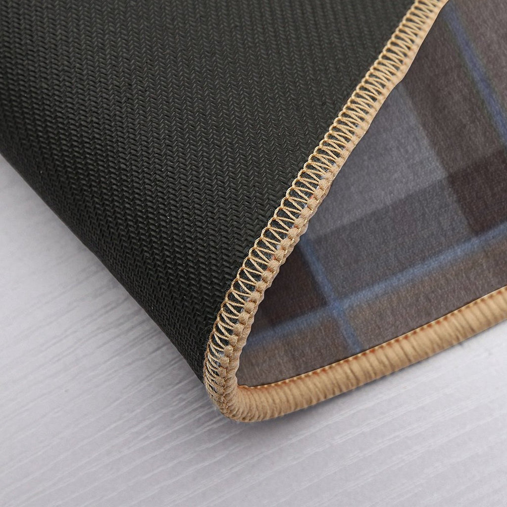 Outlander - Leather And Tartan with Metal Flower Accent  Rapid-Drying Bath Mat