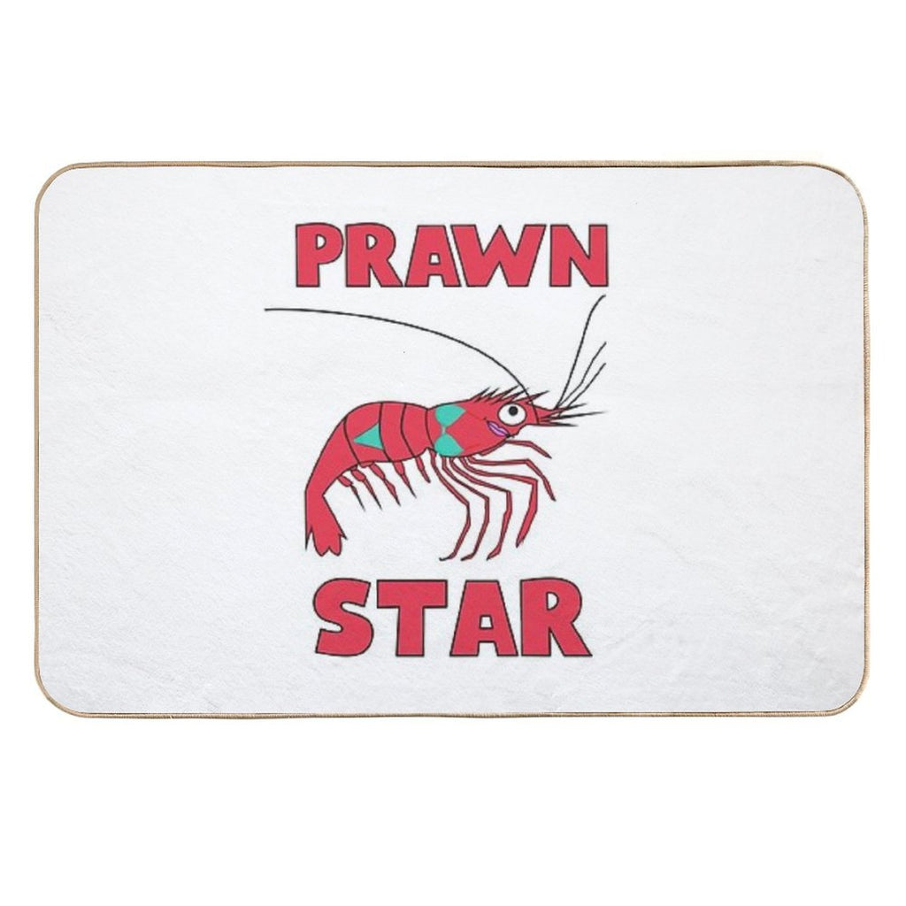 Prawn Star Patty  Repositionable Bath Mat