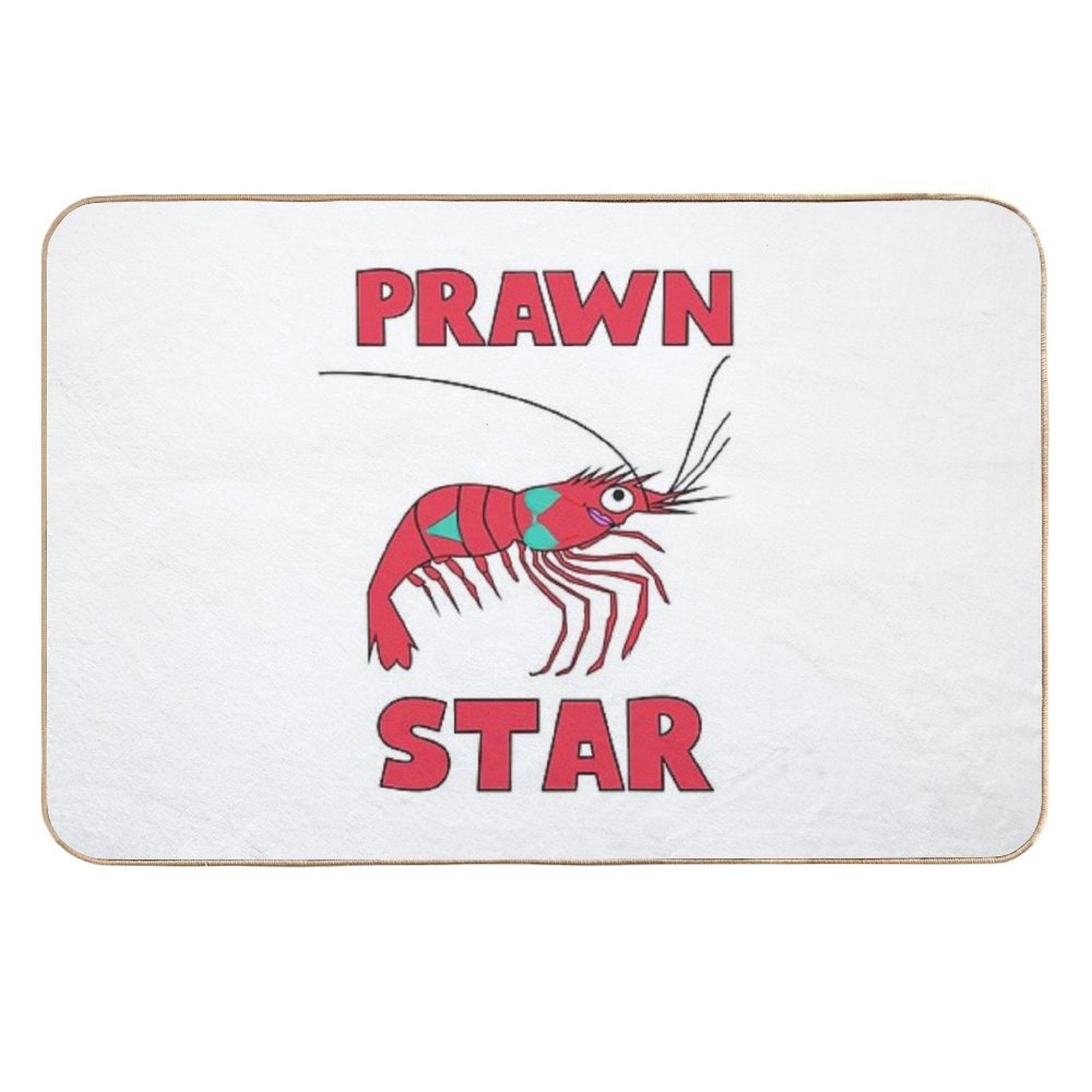 Prawn Star Patty  Repositionable Bath Mat