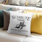 Schrute Farms Funny Office Soft Style Accent Throw Pillow