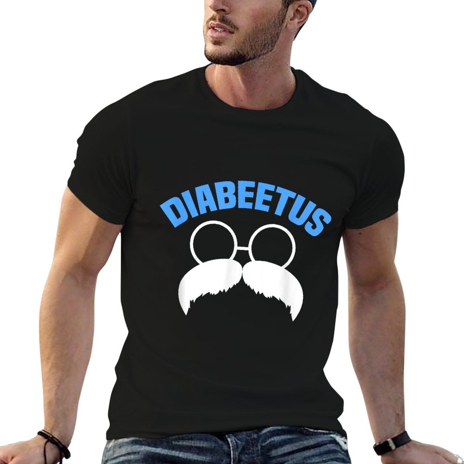 Diabeetus Funny Diabetes Awareness Diabetic Beard  High-quality Stitching T-Shirt