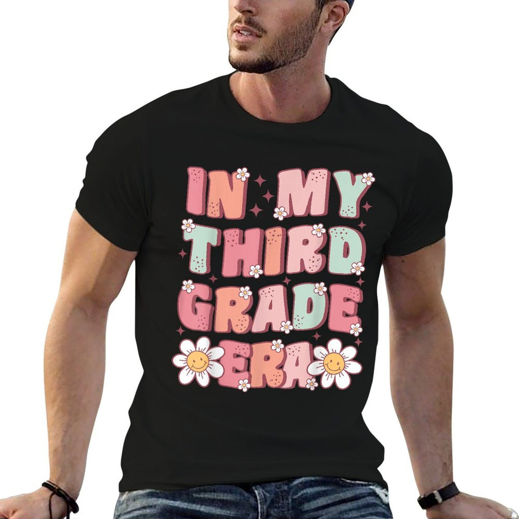 In My Third Grade Era Cute Groovy 3rd Grade Back to School  Polyester Blend T-Shirt