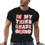 In My Third Grade Era Cute Groovy 3rd Grade Back to School  Polyester Blend T-Shirt