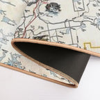 Muskoka Lakes Tourist Map 1949  Dirt-Trapping Bath Mat