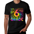 Tie Dye 6th Grade Typography Team Sixth Grade Teacher for Men Women Kids  Lightweight T-Shirt