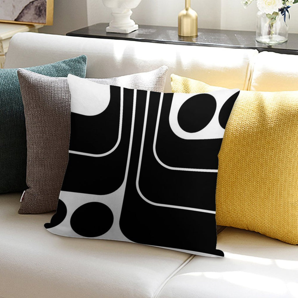 Retro Geometric Design 629 Soft Ultra-Soft Texture Throw Pillow