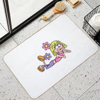 Y2K Lizzie McGuire Flower Art  Dirt-Trapping Bath Mat