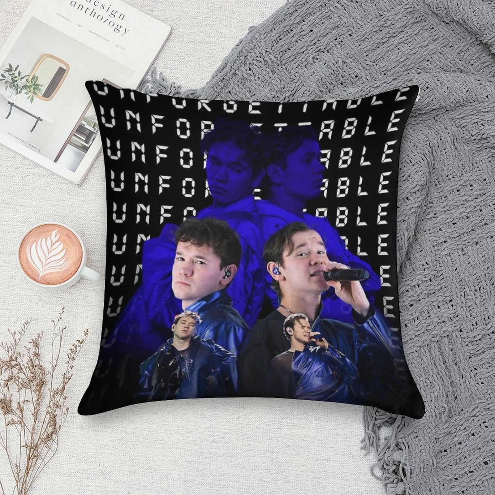Marcus And Martinus Unforgettable Eurovision 2024 Sweden Merch Soft Skin-Friendly Throw Pillow