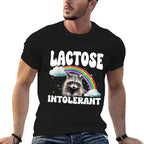 Lactose Intolerant Raccoon Meme Culture  Stretchy T-Shirt