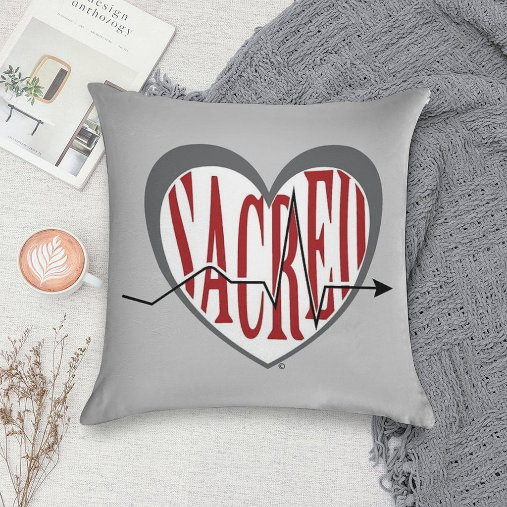 Sacred Heart University Soft Skin-Friendly Throw Pillow