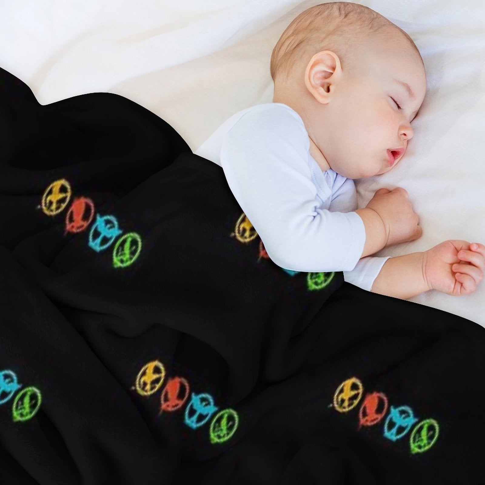 The Hunger Games Mockingjay Logos Quick-dry Throw Blanket