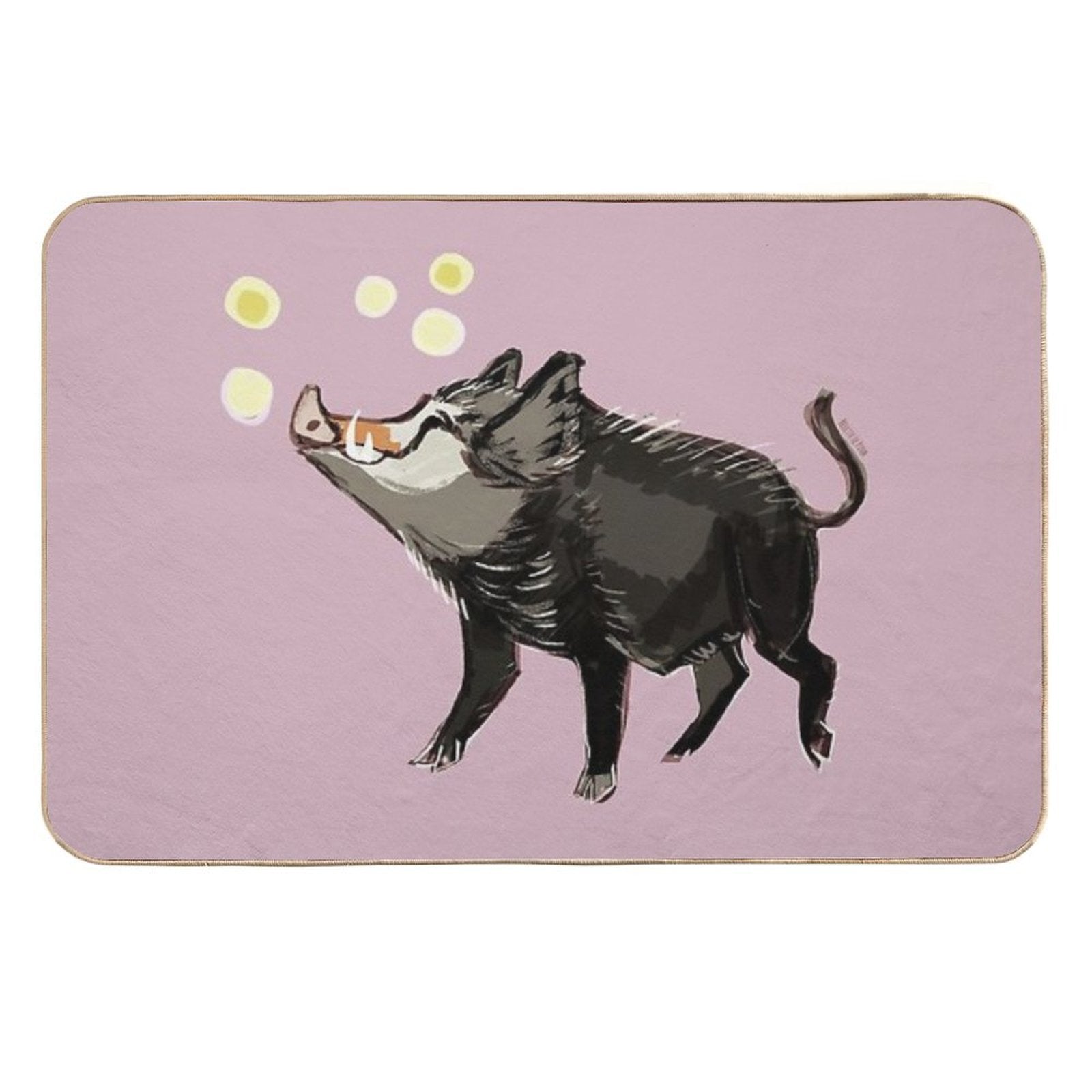 Wild Boar #2  High-Traffic Bath Mat