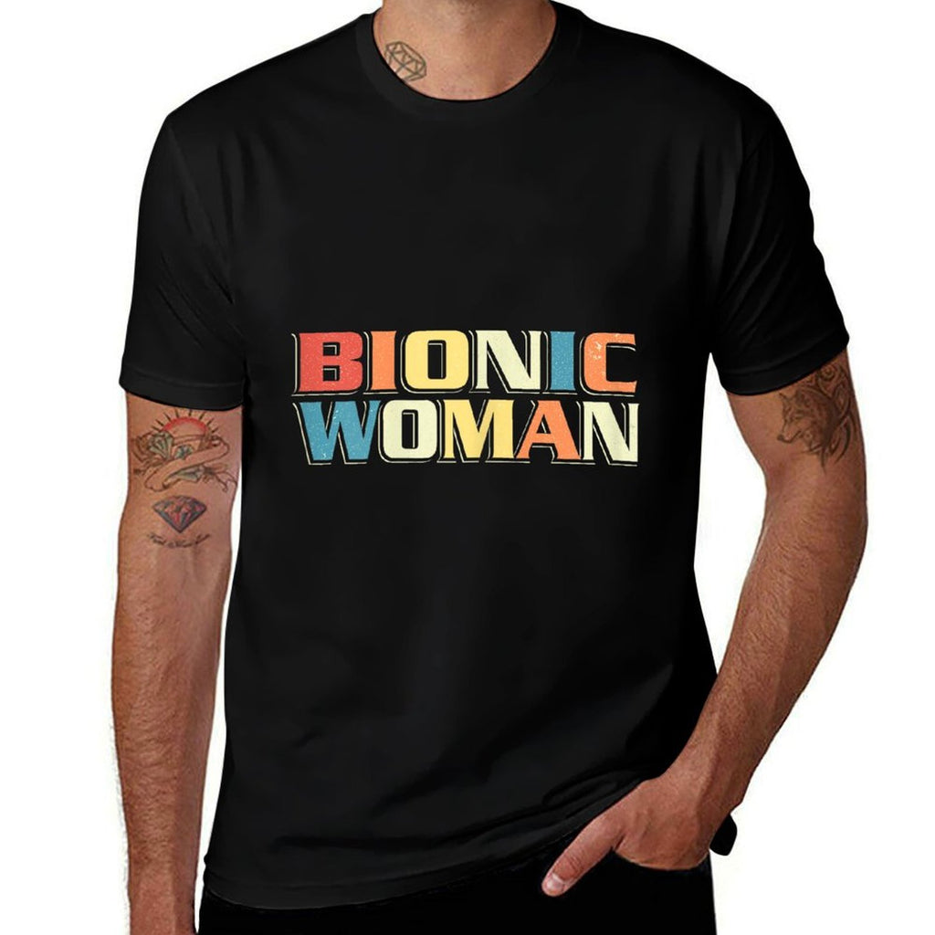 Bionic Woman - Get Well Hip Replacement Surgery Recovery  Graphic-printed T-Shirt