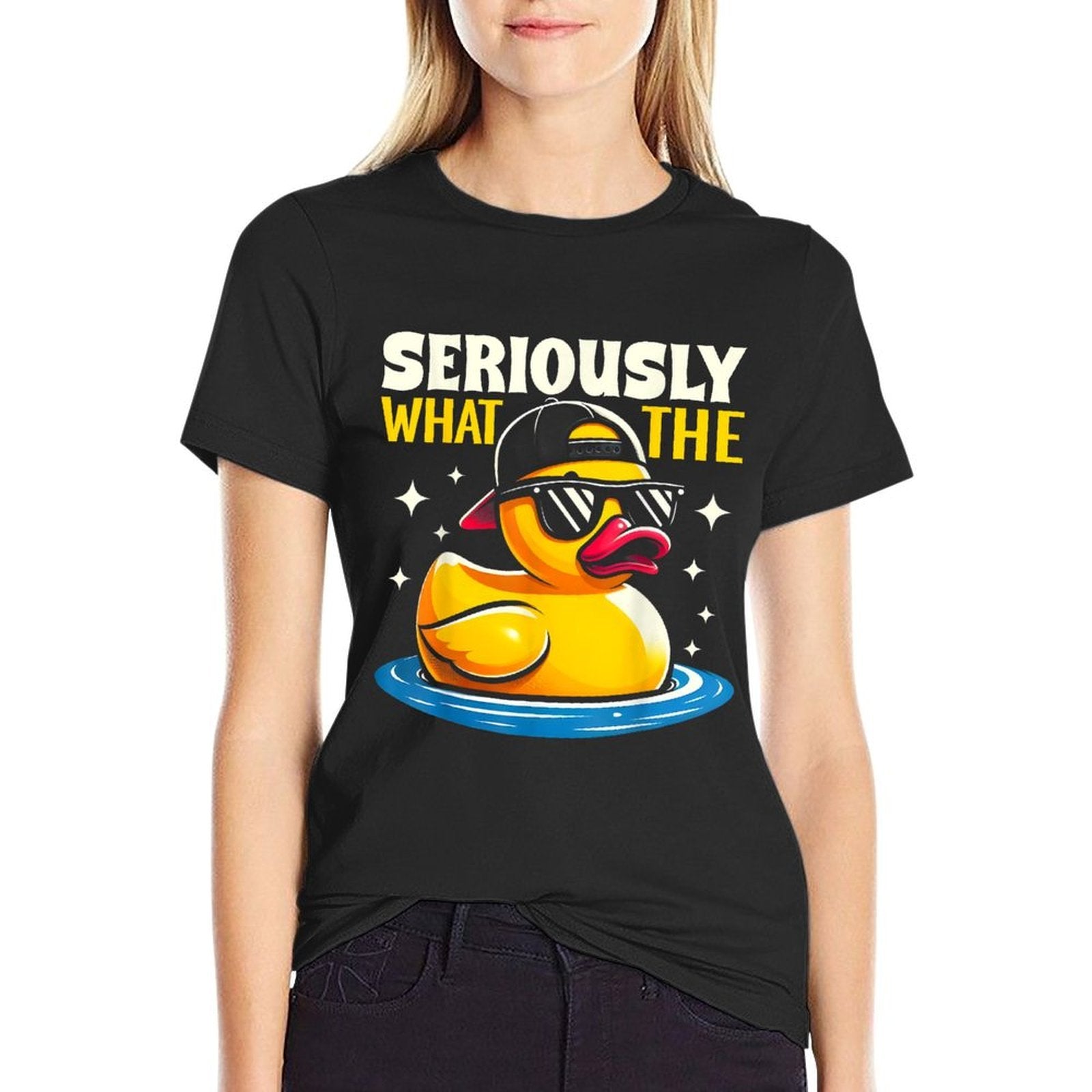 Seriously What The Duck - Funny Duck Lover  Durable T-Shirt