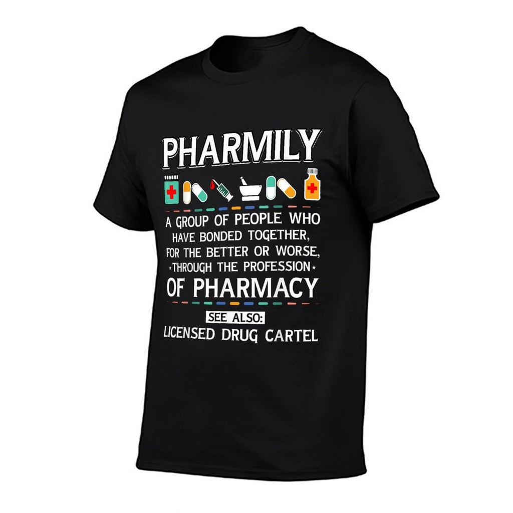 Pharmily Funny Pharmacy Technician Pharmacist Men Women  Relaxed-fit T-Shirt
